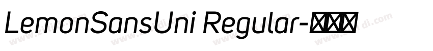 LemonSansUni Regular字体转换